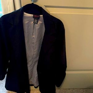 3/4 sleeve black blazer